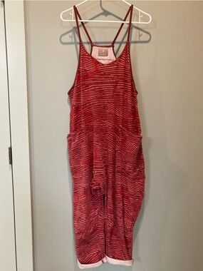 Free People Movement Printed Hot Shot Onesie Cherry Tart